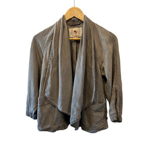 FRENCH CONNECTION Grey Open Denim Casual Denim Coat 0